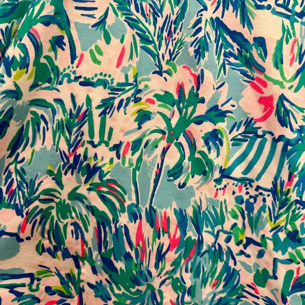 NWT Lily Pulitzer Jansen Sweatshirt Blue Ibiza Cabana Cocktail Size XS RARE - Picture 5 of 5